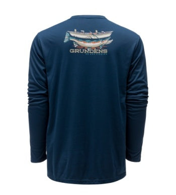 Grundens Drift Boat LS Tech Tee