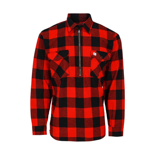 Big Bill Premium Lined Flannel Work Shirt, Size Small Red & Black #221Q-Reg-RED-S